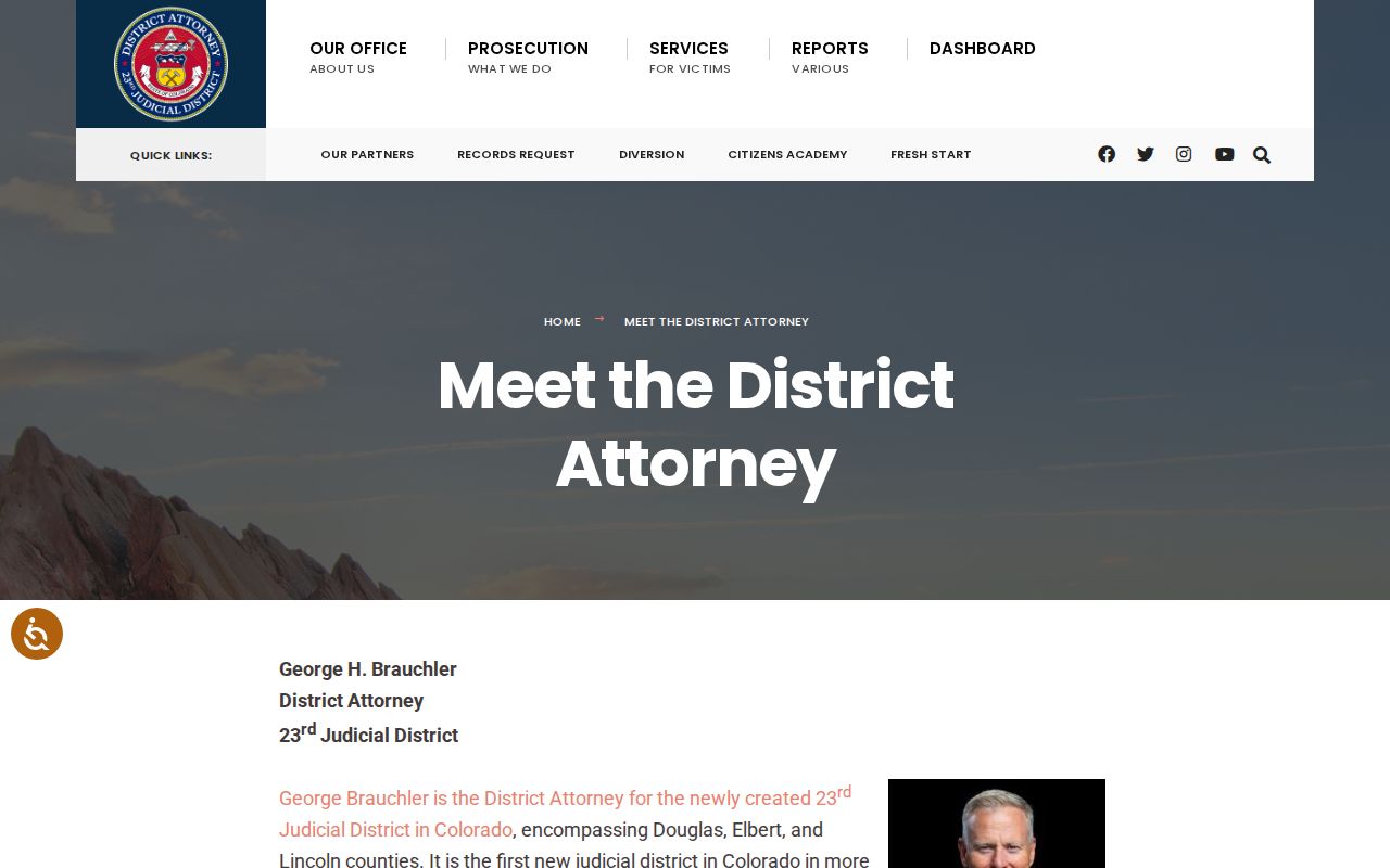 Elbert County criminal court records District Attorney biography and 23rd Judicial District