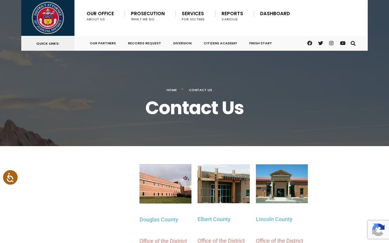 Elbert County warrant records District Attorney contact page